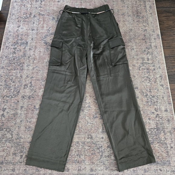 NWT Scotch & Soda Faye High Rise Relaxed Tapered Leg Paper Bag Utility Pants XS - Picture 6 of 7